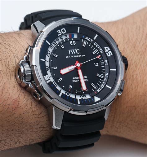 iwc deep three review|IWC Aquatimer Deep Three – $19,100 .